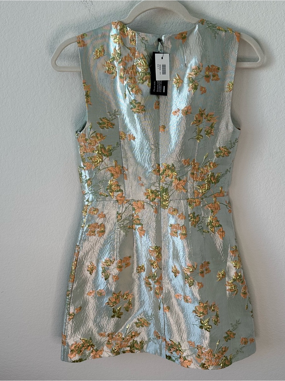 STAUD Garden Metallic Brocade Mini Dress SZ US 2 NWT - Picture 8 of 8